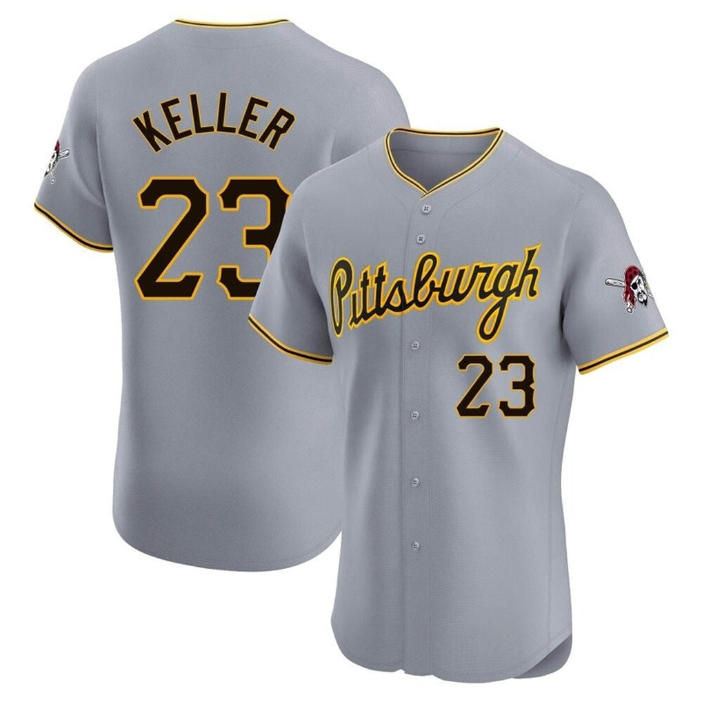 P.Pirates #23 Mitch Keller Player Gray Road Home Limited Elite Hdoa Stitched Jerseys
