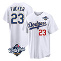LA.Dodgers #23 Kyle Tucker Player Gold White World Series 2026 Collection Stadium Limited Hdoa Stitched Jerseys