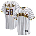 S.Diego Padres #58 Wandy Peralta Player White Home Game Hdoa Stitched Jerseys