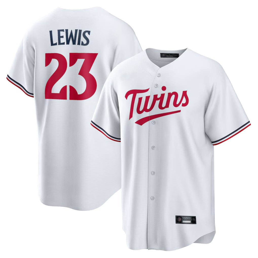 M.Twins #23 Royce Lewis Player White Home Game Hdoa Stitched Jerseys