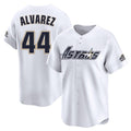 H.Astros #44 Yordan Alvarez Player White Throwback Cooperstown Collection Limited Hdoa Stitched Jerseys