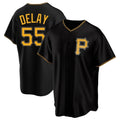 P.Pirates #55 Jason Delay Player Black Alternate 2025 Home Game Hdoa Stitched Jerseys