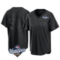 LA.Dodgers #50 Mookie Betts Player Black World Series Pitch Fashion T-shirt Hdoa Stitched Jerseys