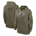A.Falcons ## Falcons Blank Player Olive 2025 Salute to Service Pullover Hoodie Hdoa Stitched Jerseys