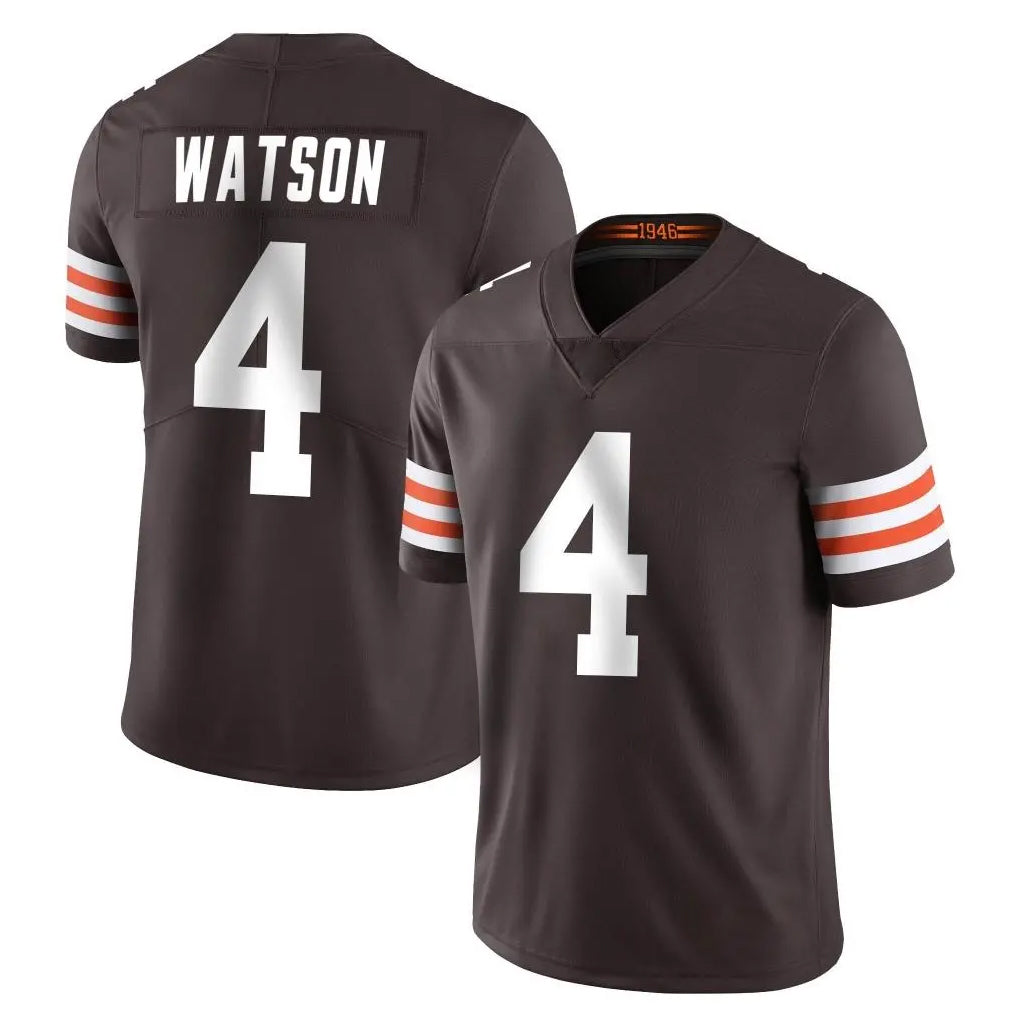 C.Browns #4 Deshaun Watson Player Brown Color Vapor Untouchable Limited Home Game Hdoa Stitched Jerseys