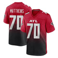 A.Falcons #70 Jake Matthews Player Red Home Game Hdoa Stitched Jerseys