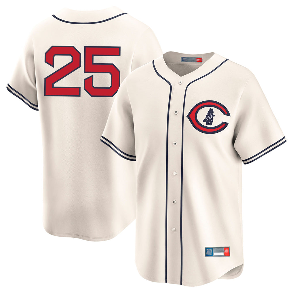 C.Cubs #25 Mois¨¦s Ballesteros Player Cream Field of Dreams Limited Home Game Hdoa Stitched Jerseys