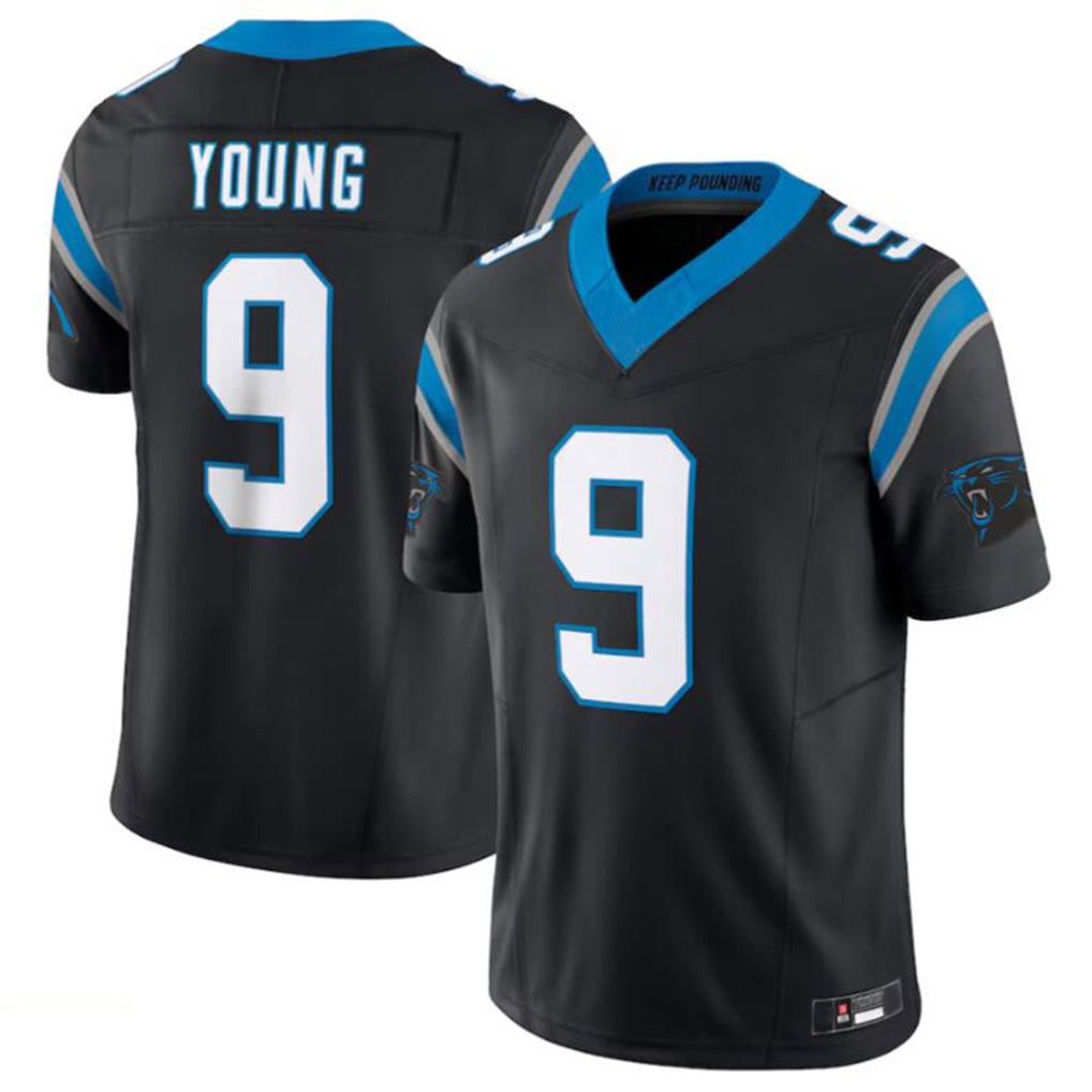 C.Panthers #9 Bryce Young Player Black Vapor F.U.S.E. Limited Home Game Hdoa Stitched Jerseys