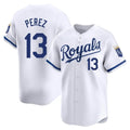 KC.Royals #13 Salvador Perez Player White Alt Limited Home Hdoa Stitched Jerseys