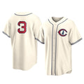 C.Cubs #3 Alex Bregman Player Cream Field of Dreams Home Game Hdoa Stitched Jerseys