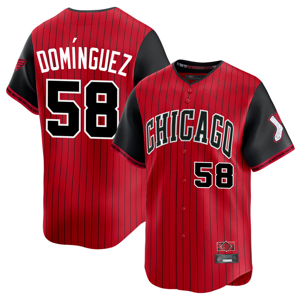 C.White Sox #58 Seranthony Dom¨ªnguez Player Red City Connect Limited Home Hdoa Stitched Jerseys