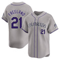 C.Rockies #21 Kyle Freeland Player Gray Limited Home Hdoa Stitched Jerseys