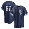 KC.Royals #67 Seth Lugo Player Navy City Connect Home Game Hdoa Stitched Jerseys