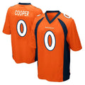 D.Broncos #0 Jonathon Cooper Player Orange Color Home Game Hdoa Stitched Jerseys