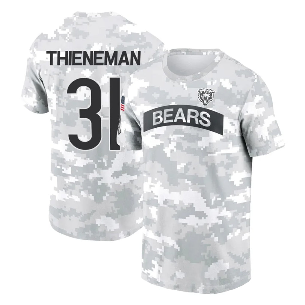 C.Bears #31 Dillon Thieneman Player Arctic Camo Salute to Service Performance T-Shirt Limited Hdoa Stitched Jerseys