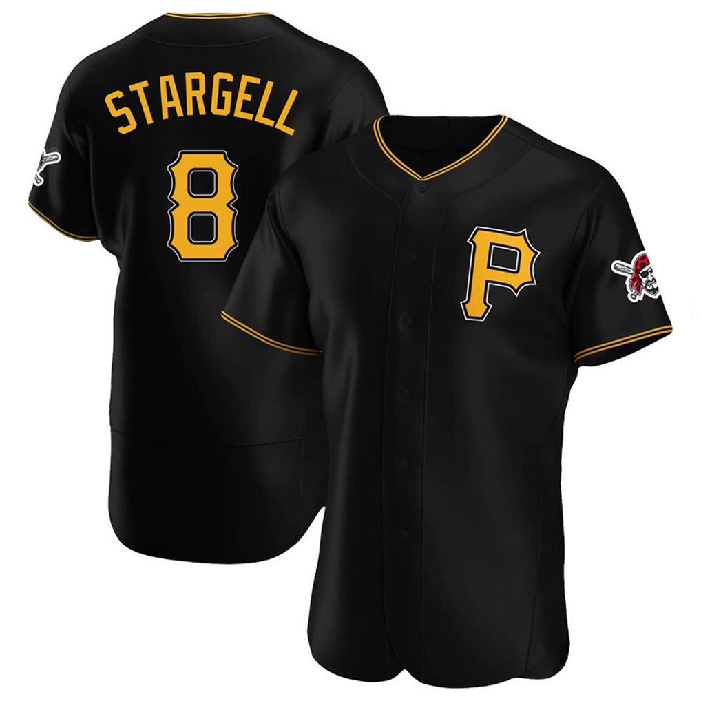 P.Pirates #8 Willie Stargell Player Black Alternate 2025 Home Limited Elite Hdoa Stitched Jerseys