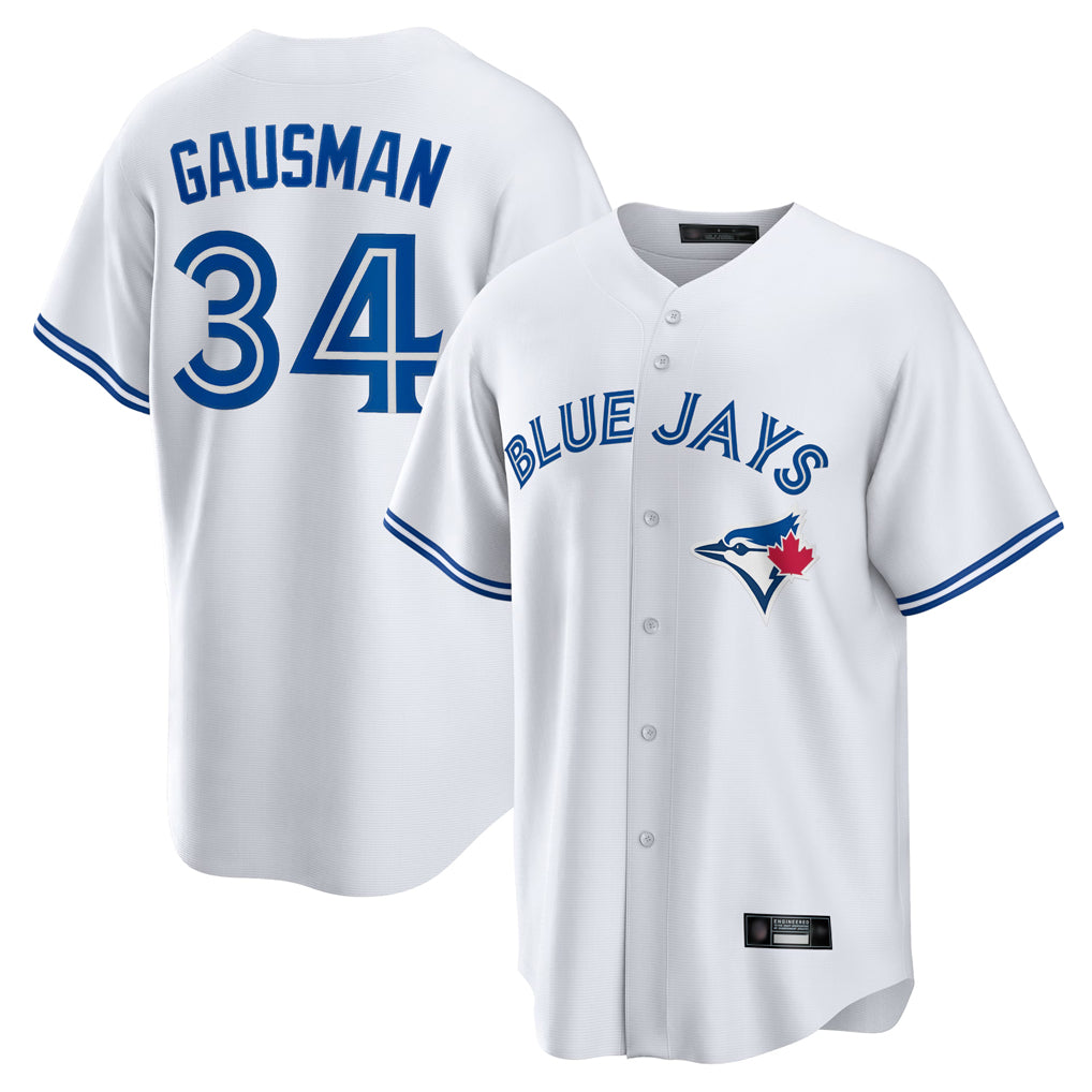 T.Blue Jays #34 Kevin Gausman Player White Home Game Hdoa Stitched Jerseys