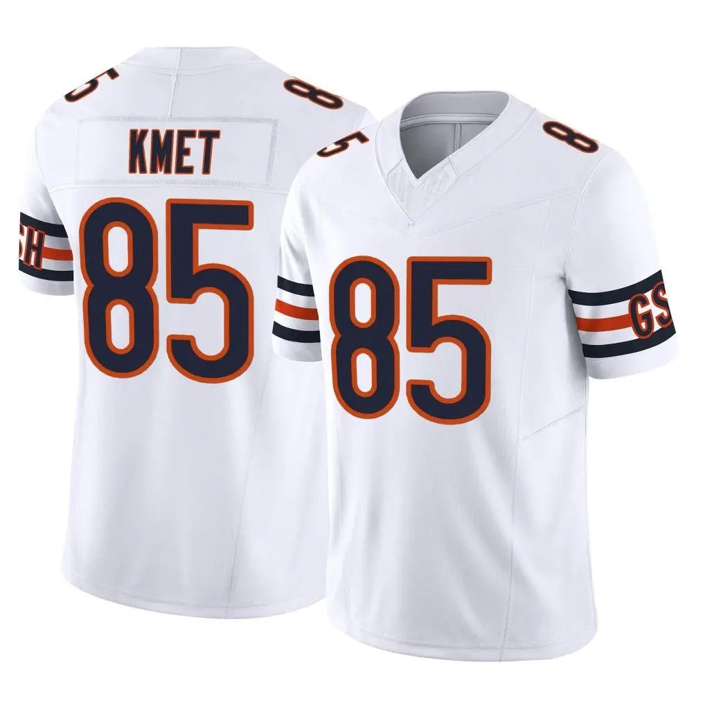 C.Bears #85 Cole Kmet Player White Vapor F.U.S.E. Limited Home Game Hdoa Stitched Jerseys