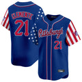 P.Pirates #21 Roberto Clemente Player Royal 2025 Independence Day Vapor Premier Limited Hdoa Stitched Jerseys