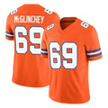 D.Broncos #69 Mike McGlinchey Player Orange Limited Alternate Vapor F.U.S.E. Throwback Game Hdoa Stitched Jerseys