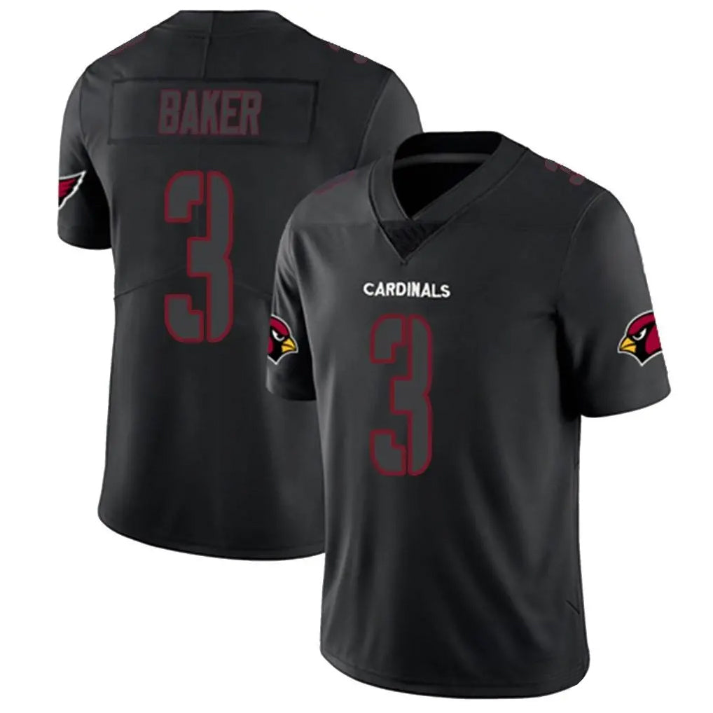 A.Cardinals #3 Budda Baker Player Black Impact Limited Home Game Hdoa Stitched Jerseys