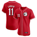 C.Reds #11 Barry Larkin Player Red Limited Elite Home Game Hdoa Stitched Jerseys
