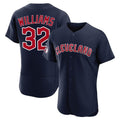 C.Guardians #32 Gavin Williams Player Navy Limited Elite Home Hdoa Stitched Jerseys