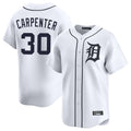 D.Tigers #30 Kerry Carpenter Player White Home Limited Hdoa Stitched Jerseys