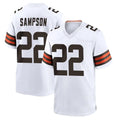 C.Browns #22 Dylan Sampson Player White Home Game Hdoa Stitched Jerseys