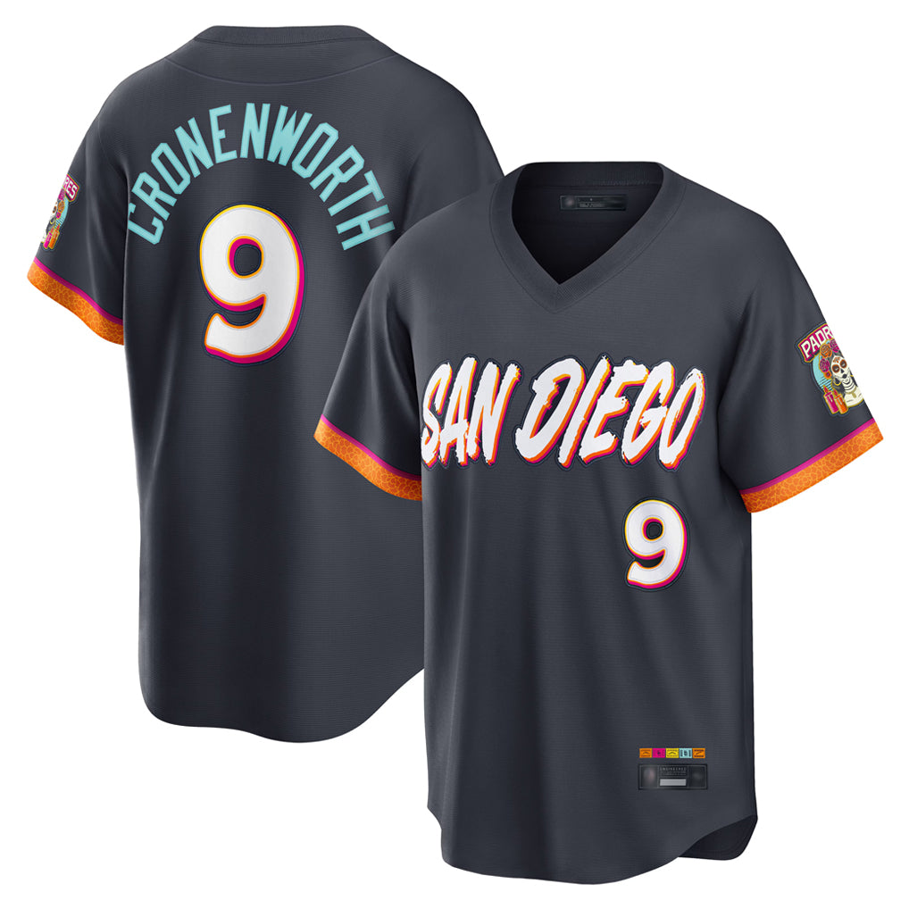 S.Diego Padres #9 Jake Cronenworth Player Obsidian 2026 City Connect Home Limited T-shirt Hdoa Stitched Jerseys
