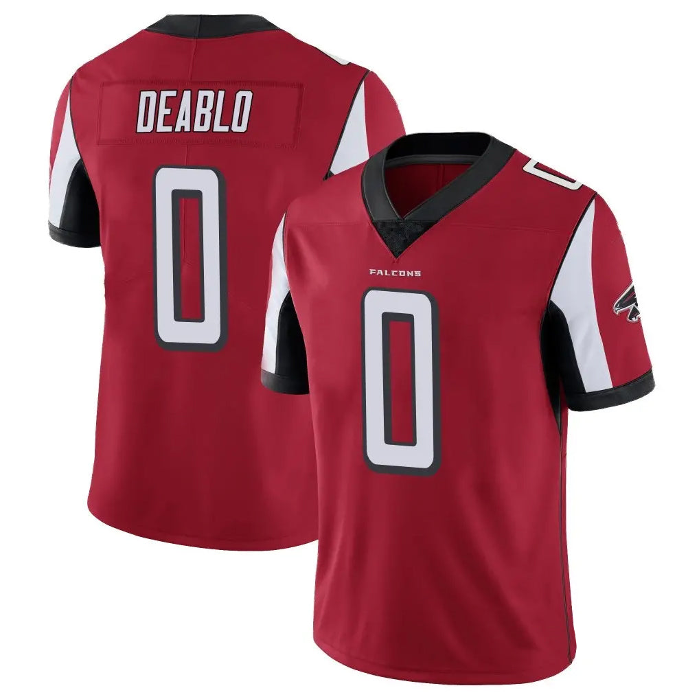 A.Falcons #0 Divine Deablo Player Red Color Vapor Untouchable Limited Home Game Hdoa Stitched Jerseys