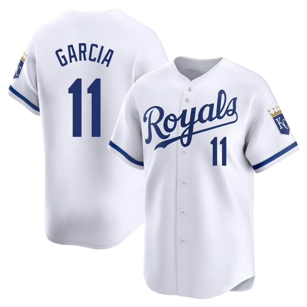 KC.Royals #11 Maikel Garcia Player White Alt Limited Home Hdoa Stitched Jerseys