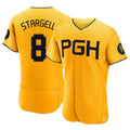 P.Pirates #8 Willie Stargell Player Gold City Connect Home Limited Elite Hdoa Stitched Jerseys