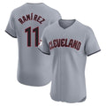 C.Guardians #11 Jose Ramirez Player Gray Road Limited Elite Home Hdoa Stitched Jerseys