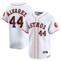 H.Astros #44 Yordan Alvarez Player White Home Limited Hdoa Stitched Jerseys