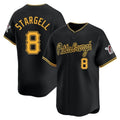 P.Pirates #8 Willie Stargell Player Black Alt Home Limited Hdoa Stitched Jerseys