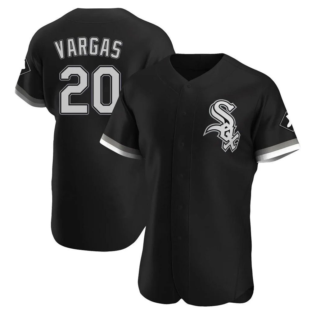 C.White Sox #20 Miguel Vargas Player Black Limited Elite Home Hdoa Stitched Jerseys