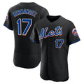 NY.Mets #17 Keith Hernandez Player Black Replica Home Limited Elite Hdoa Stitched Jerseys