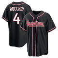 C.Guardians #4 Brayan Rocchio Player Black Fashion Out Home Game Hdoa Stitched Jerseys
