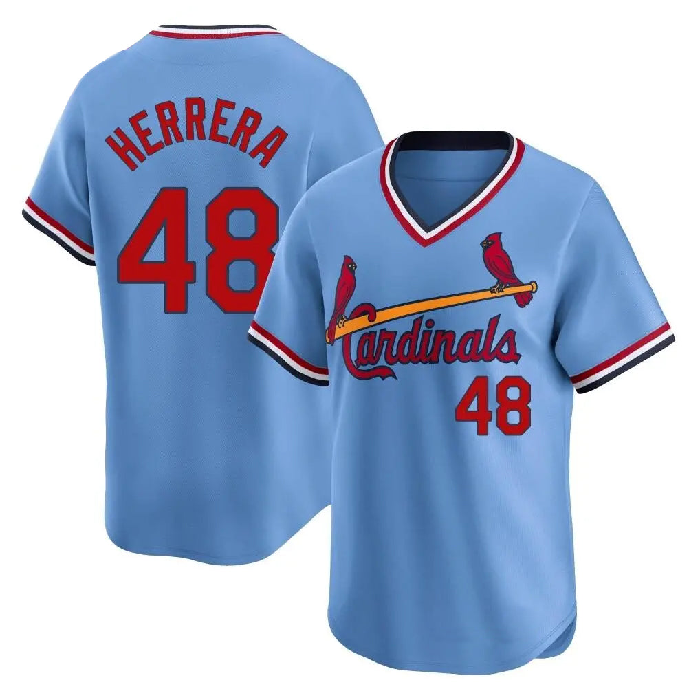 St. Louis Cardinals #48 Ivan Herrera Player Light Blue City Connect Home T-shirt Hdoa Stitched Jerseys