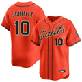 SF.Giants #10 Casey Schmitt Player Orange Home Limited Hdoa Stitched Jerseys
