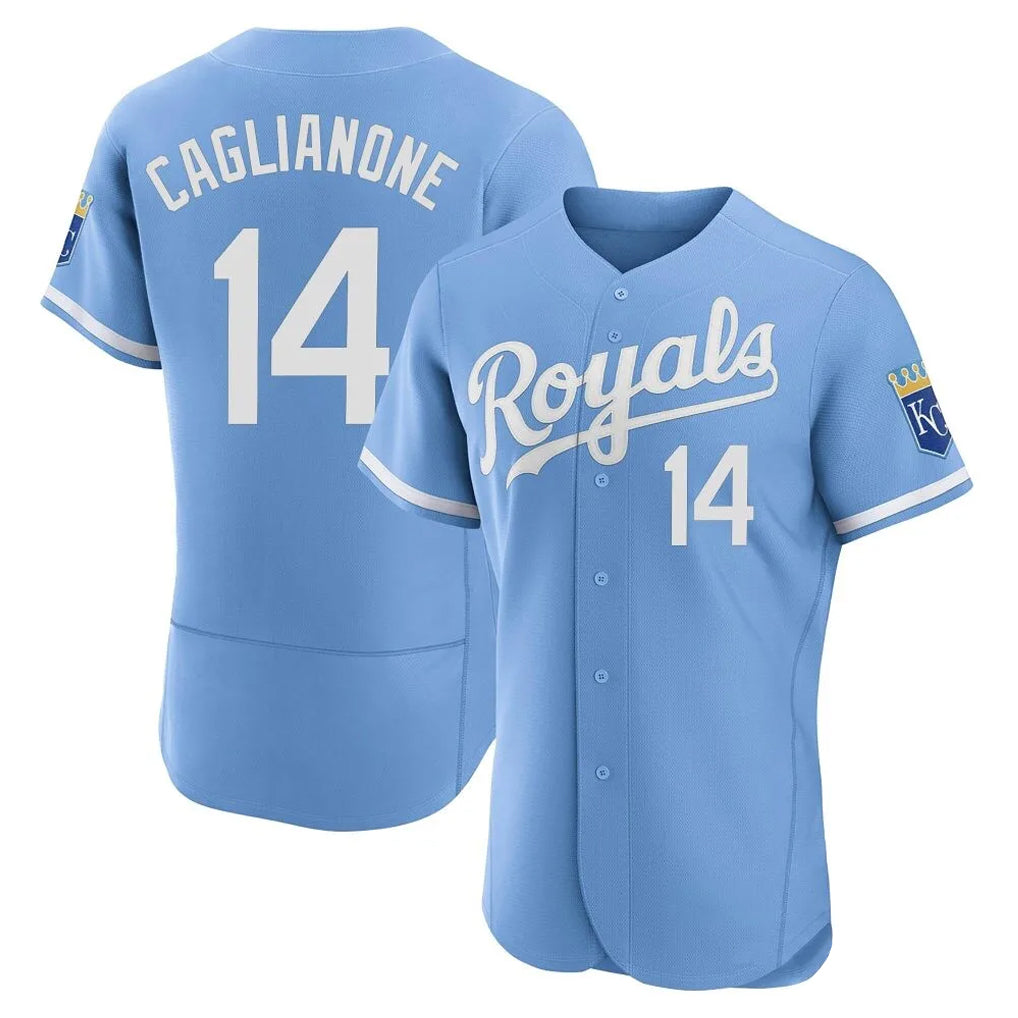 KC.Royals #14 Jac Caglianone Player Light Blue Alt Limited Elite Home Hdoa Stitched Jerseys