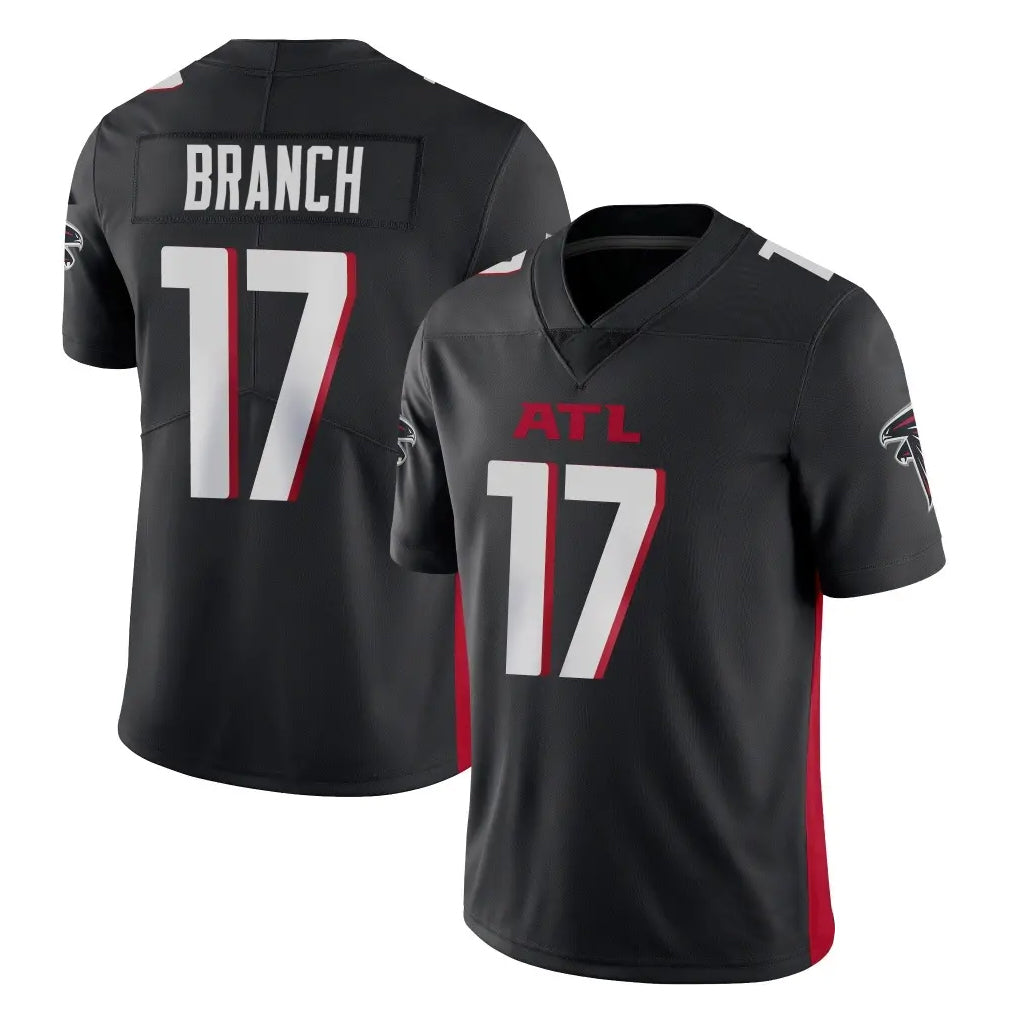 A.Falcons #17 Zachariah Branch Player Black Vapor Untouchable Limited Home Game Hdoa Stitched Jerseys