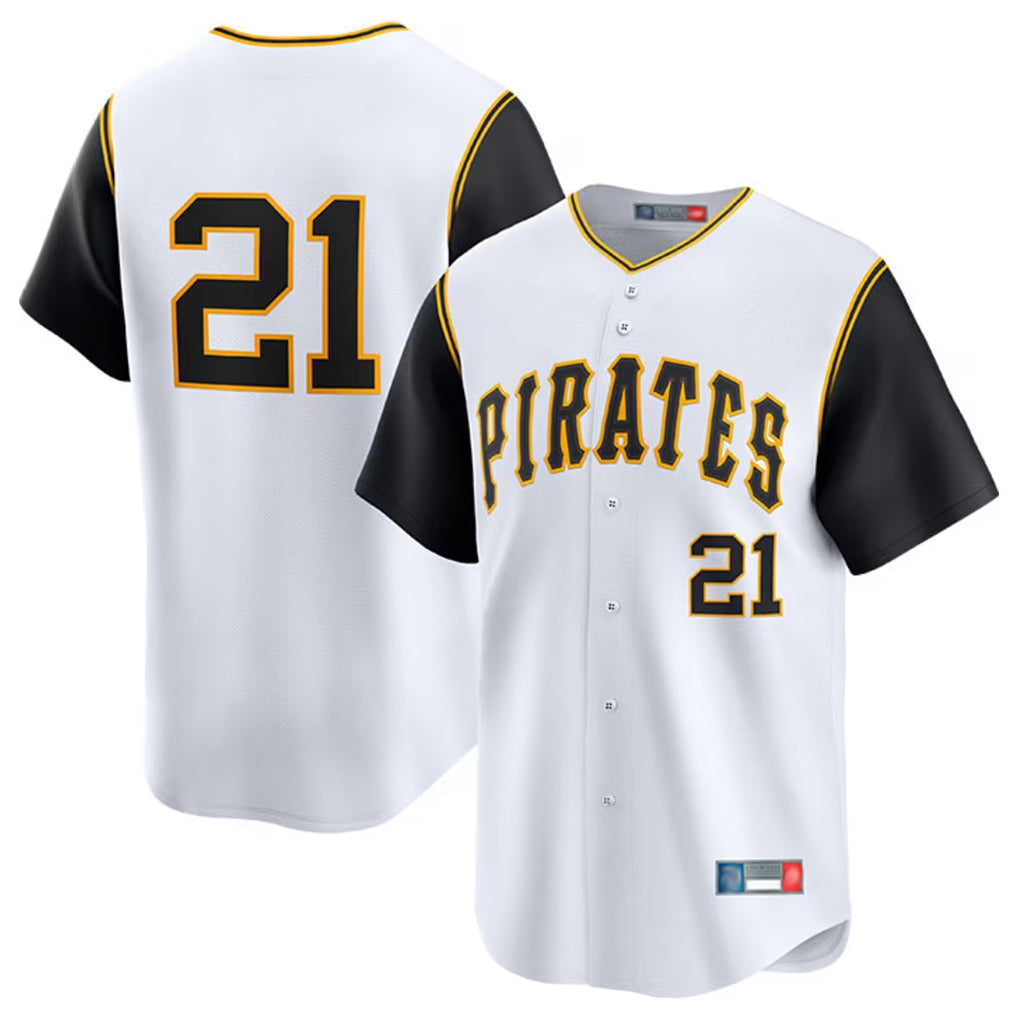 P.Pirates #21 Roberto Clemente Player White Throwback Cooperstown Limited Hdoa Stitched Jerseys