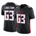 A.Falcons #63 Chris Lindstrom Player Black Vapor F.U.S.E. Limited Hdoa Stitched Jerseys