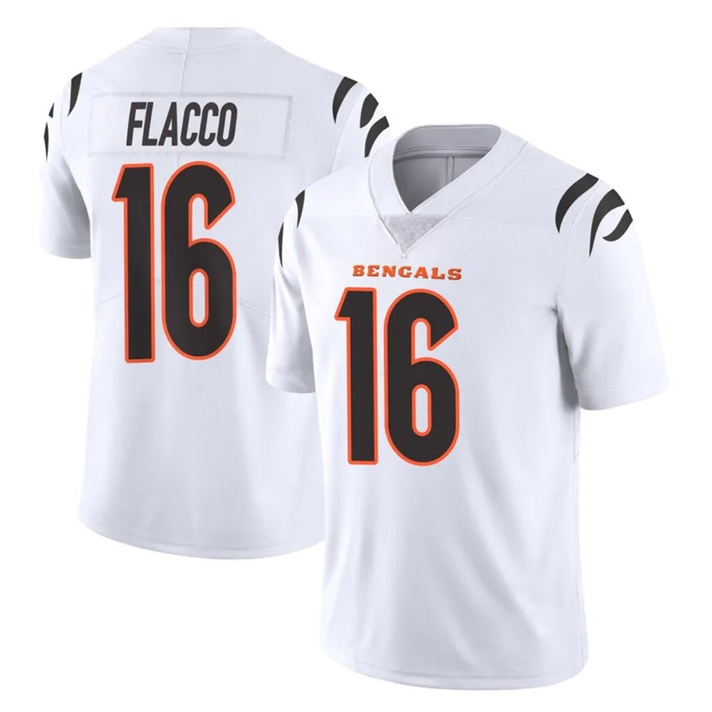C.Bengals #16 Joe Flacco Player White Vapor Untouchable Limited Home Game Hdoa Stitched Jerseys