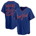 NY.Mets #26 Nolan McLean Player Royal T-shirt Home Game Hdoa Stitched Jerseys