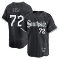 C.White Sox #72 Carlton Fisk Player Black City Connect Limited Home Hdoa Stitched Jerseys