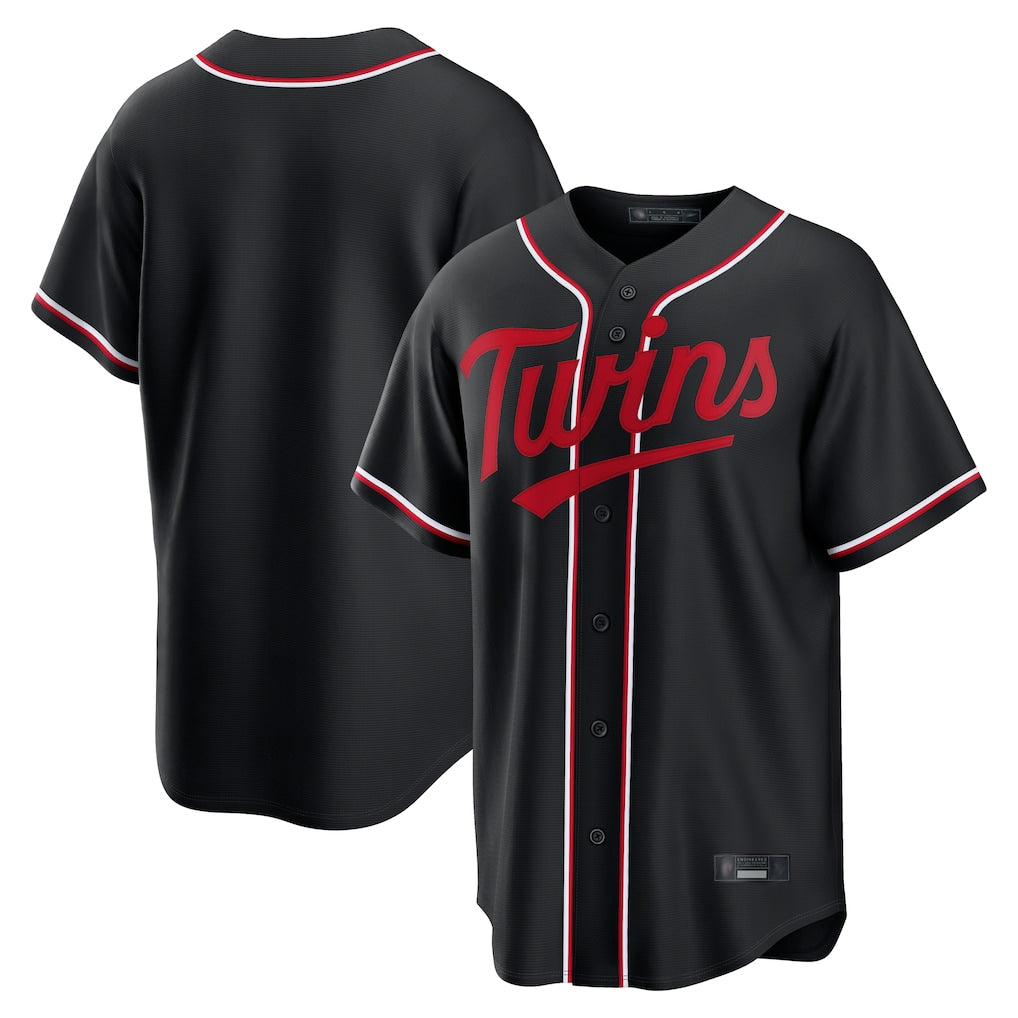 M.Twins ## Twins Blank Player Black Fashion Out Home Limited Hdoa Stitched Jerseys