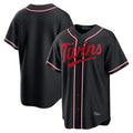 M.Twins ## Twins Blank Player Black Fashion Out Home Limited Hdoa Stitched Jerseys
